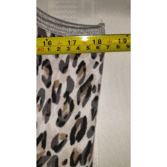 Karen Neuburger Leopard Print Tank Sz L Live Love Lounge Soft Racer Back Large - Picture 8 of 11